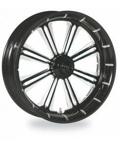 Performance Machine PM Forged Riviera Black Contrast Platinum Motorcycle Wheel Tire Packages