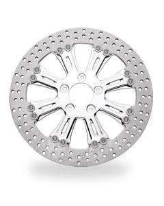 Performance Machine PM Riviera Polished Front 13" Brake Rotor Harley 00-16