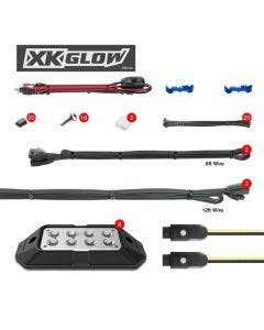 XK Chrome XK-ROCK-ADV 8pc Advanced LED Rock Light Kit Bluetooth For Jeep UTV