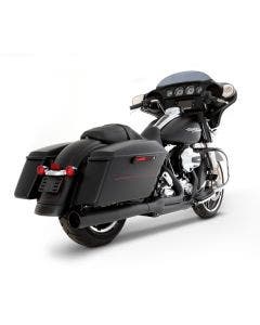 Rinehart Black 2-1 Full Exhaust System Harley Touring 95-08 - Black Tip
