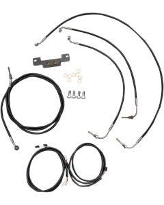 LA Choppers Plug Play Cable Wire Kit 18-20 Ape Hanger No ABS Harley Touring 17-Up