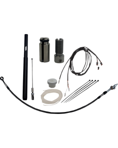 FBI Fat Baggers Black Braided +6 EZ Install Kit + Adjustor Harley CVO 21