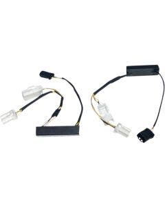 Custom Dynamics Micro Bullet Amber/White Wiring Adapter Plug n Play Dyna 12-17