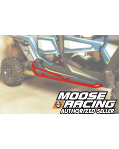 Moose Racing 0530-1429 Red Side By Side Nerf Bars 14-18 Polaris RZR XP
