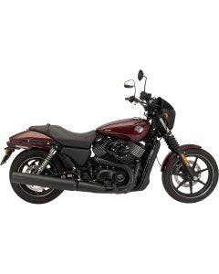 SuperTrapp 147-65750 Black Stout CVO 4" Slip On Mufflers Pair 15-19 Harley XG