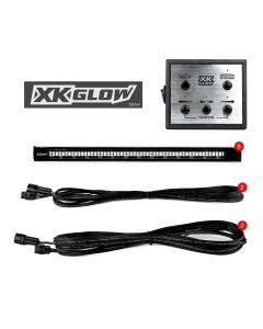 XK Glow Plug-And-Play Emergency Strobe Light Series Blue/Red 8 piece XK052002-8BR