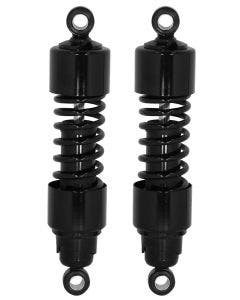 Mid USA Black Premium 12" Shocks Harley 4-Speed Big Twin Shovelhead 73-86
