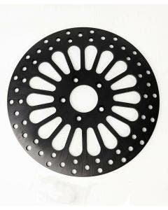 DNA Black Super Spoke Single Front 11.5 Disc Rotor Only Harley Touring Softail XL Dyna
