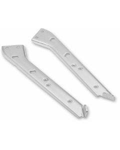 Chrome Heavy Duty HD Saddlebag Rails Support Brackets Set Harley Touring Dresser