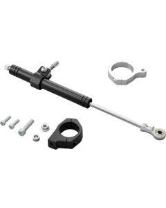 Twin Power 87972 Steering Damper Kit Black w/ bracket Harley Dyna FXD 06-17