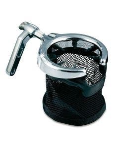 Kuryakyn Chrome Universal Perch Drink Holder with Basket Harley or Metric