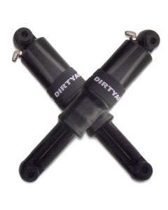 Dirty Air Black Rear Aluminum Air Ride Shocks Suspension Pair Harley V-Rod 01-20