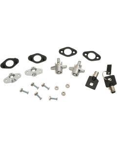 Drag Chrome Universal Saddlebag Double Lock Kit for Soft-Side Leather Saddlebags