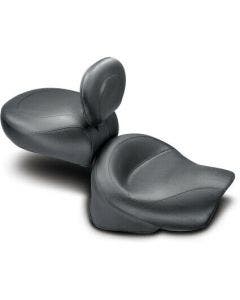 Mustang Vintage Wide Touring Two-Piece Seat Driver Backrest Kawasaki Vulcan 96-08