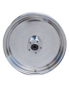 Polished Solid Billet Aluminum Front Wheel 16x3.5 Dual Disc Harley 00-Later