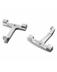 Kuryakyn Chrome Standard Length Passenger Board T Bracket Mounts Harley FLH (PR)
