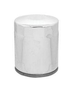 Chrome 10 Micron Oil Filter x1 Custom Chrome Harley Twin Cam M8 Repl 63798-99