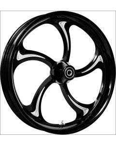 Colorado Customs Black Cut BW S5 Wheel & Tire Package for Harley Models 