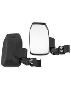 Quadboss 18041T Black Side View Mirrors 1.75 in Mount
