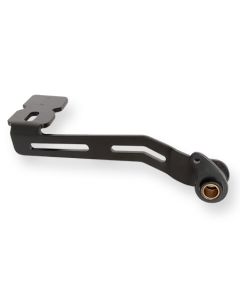SoftBrake Matte Black Slotted Extended Comfort Brake Lever for Harley 08-13 Touring Models