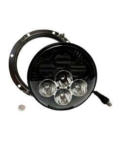 CD Shark Demon™ 7” LED Headlight with Backlight for 94-13 Harley Motorcycles