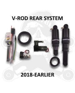 Dirty Air V-Rod Night Rod Rear Air Suspension System 01-18 Harley V-Rod