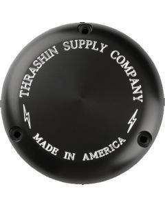 Thrashin Supply Black Classic Billet Derby Cover 3-Hole Evo TSC-3000-4