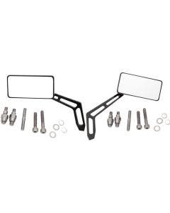 Pro One Weekend Warrior Billet Aluminum Left & Right Rectangular Mirror Harley