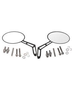 Pro One Weekend Warrior Billet Aluminum Left & Right Oval Mirror Harley