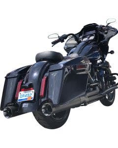 S&S 550-0831 Shadow Ghost Pipe For Sidewinder 2-1 Black 09-23 Harley FL Touring