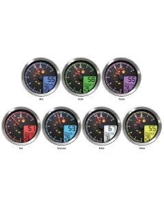 Koso BA051201 HD-04 Silver Bezel Speedometer/Tachometer 04-13 Harley Dyna & XL