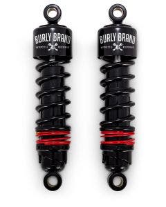 Burly Brand B28-1204B Black 11.5" Slammer Plus Lowering Shocks Harley FLH 80-Up