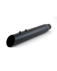 D&D Exhaust Black Slant Cut Ghost Pipe for Fat Cat or Boarzilla Harley Touring 95-08