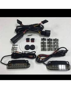 Custom Dynamics CD-LR-07 Saddlebag Rail Smoked LED Light Bars 14-19 Harley FLH/T