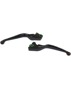 Drag Matte Black Smooth Wide Blade Lever Set 17-18 Harley FLHTCUTG & FLRT Trikes