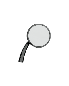 Todd's Cycle SMR-2 Black Right Side Mirror for Harley Shooter Style Hand Controls  