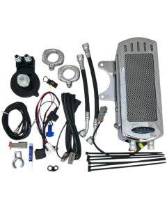 UltraCool SMSP-1C Side Mount Fan Cooled Oil Cooler Kit 86-03 Harley Sportster