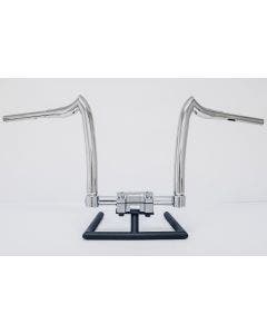 KST Kustom Spearhead 14" Polished Vanguard Handlebars Bars Harley FLTR FLHR 1.25"