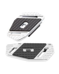 Arlen Ness 410-029  Chrome Speedliner Passenger Floorboards Harley Touring & Softail