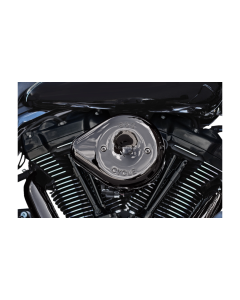 S&S Cycle Lava Chrome Teardrop Stealth Air Cleaner Cover 4 Harley