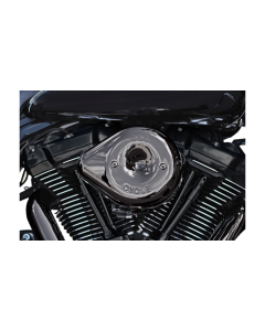 S&S Cycle Lava Chrome Stealth Teardrop Air Cleaner Kit 4 Harley 17-23 M8 Engines