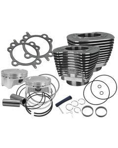 S&S Cycle 4" Sidewinder 110" Big Bore Kit 07-17 HD® Big Twin Cam Wrinkle Black