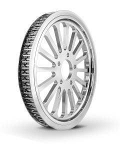 DNA Super Spoke Chrome 70 Tooth X 1-1/2" Rear Pulley Superspoke Custom Harley HD