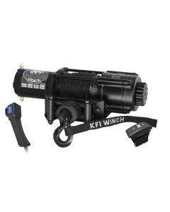 KFI SE45W-R2 Black 4500lbs Wide Stealth Series Aluminum Winch w/ Dash Switch UTV