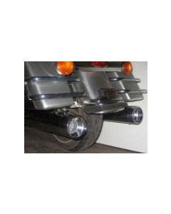 D&D Chrome 4" Interchangeable Muffler End Cap Straight Cut e/a 17-23 FLH/T