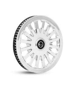 Harley Cush Pulley 68Th X 1" Chrome All Touring Bagger Models 09-Up M-PL-0172