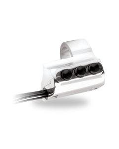 Performance Machine Black 3 Button Switch Housings for Harley Cable Clutch