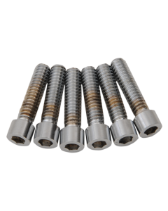 Drag Specialties Chrome Smooth Trans Top Cover Bolt Kit 4 Harley M8 Models