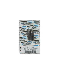 Drag Specialties Black Knurled Trans Side Cover Bolt Kit 4 Harley M8 Models