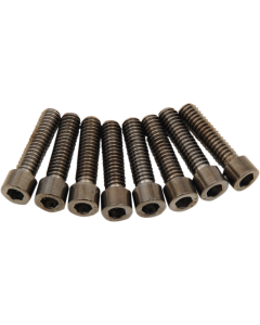 Drag Specialties Black Smooth Lifter Block Bolt Kit 4 Harley M8 Models